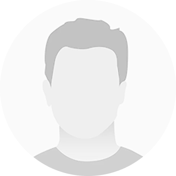 Silhouette of a person with short hair.