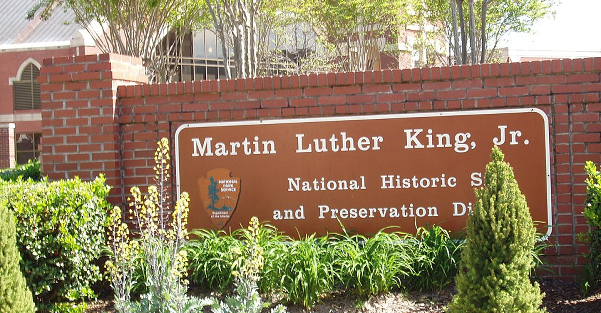 Martin Luther King Jr. Historic Site sign.